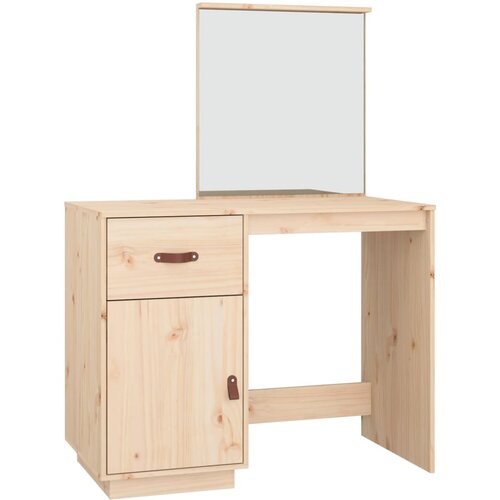 vidaXL Toaletna mizica 95x50x134 cm trdna borovina, (20711375) Cene