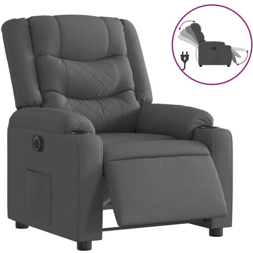 Maison Chic Električni naslanjač - Relax naslanjač temno sivo blago, (22062137) Cene