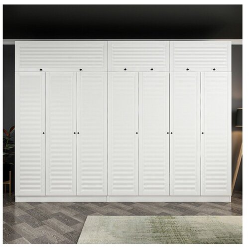 Hanah home Ormar Minar Kale-8436, 315x255x52 cm, Bijela Cijene