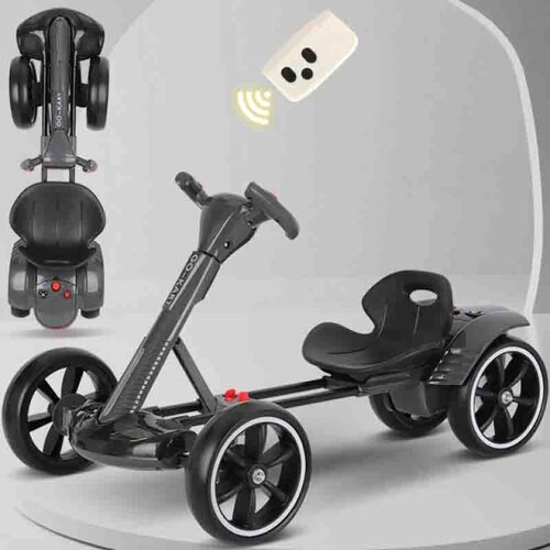 Dečiji karting na akumulator Crni KT001 Slike