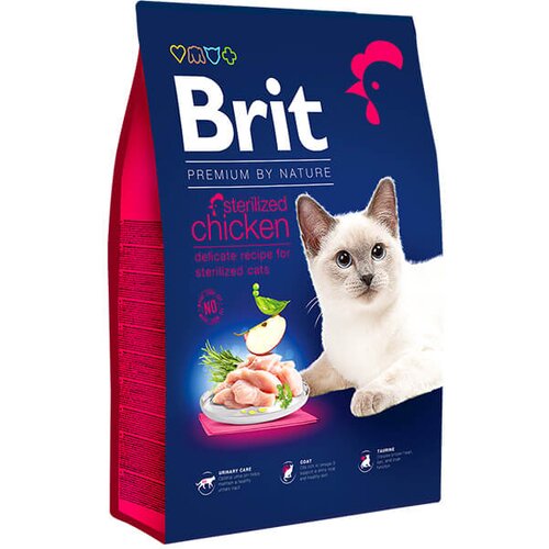 Brit Premium by Nature Cat Sterilized Chicken - hrana za odrasle sterilisane mačke sa piletinom (1,5kg, 8kg) 1,5kg Cene