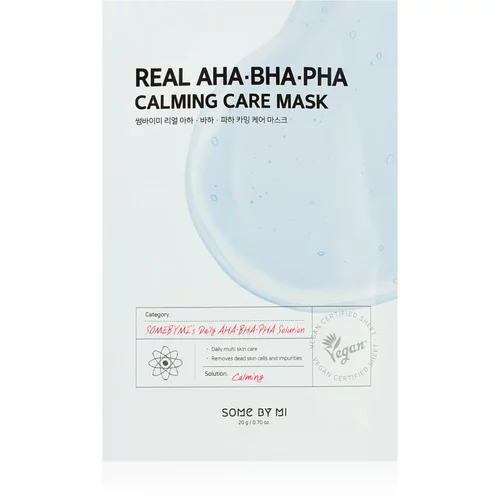 SOMEBYMI Daily Solution AHA∙BHA∙PHA Calming Care pomirjevalna tekstilna maska za problematično kožo 20 g