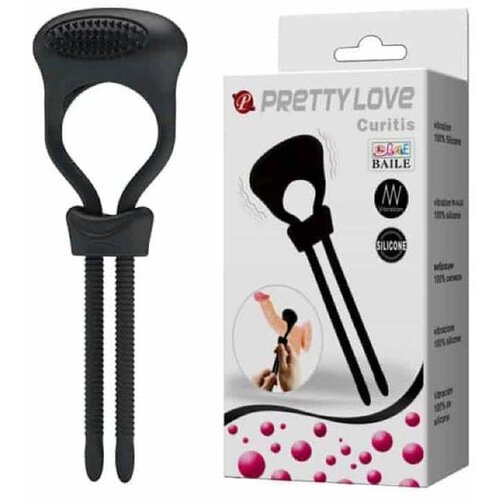 Pretty Love Prsten za penis Curitis, Crni Slike