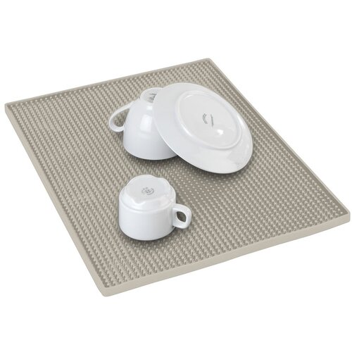 Wenko Bež gumena podloga za ocjeđivanje posuđa 40x30 cm Maxi – Cijene