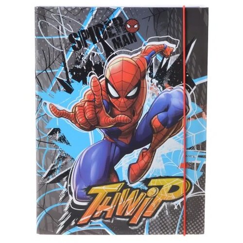  Fascikla sa gumom Spiderman Apex 40, A4, 40 mm, &amp;Scaron;arena Slike