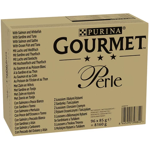 Gourmet Snižena cijena! 192 x 85 g Perle - Mješovito pakiranje: riba u umaku