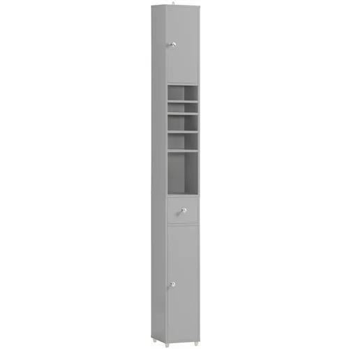 SoBuy kopalniška visoka omarica v sivi barvi v stilu minimalizma, (20814750)