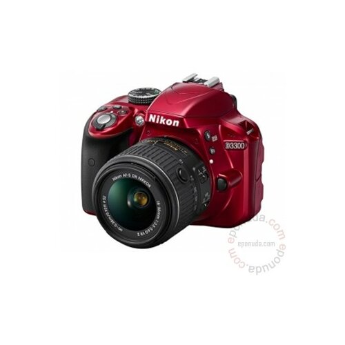 Nikon D3300 sa 18-55 VR II crveni digitalni fotoaparat Slike
