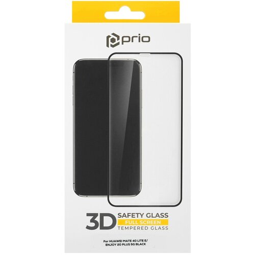 Prio kaljeno zaščitno steklo za huawei mate 40 lite e / enjoy 20 plus 5G, full cover 3D, črno Cene