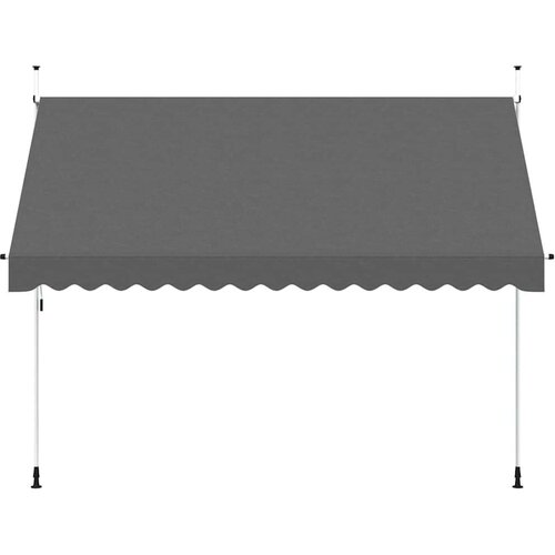 VidaXL tenda na ručno uvlačenje 350 cm antracit Slike