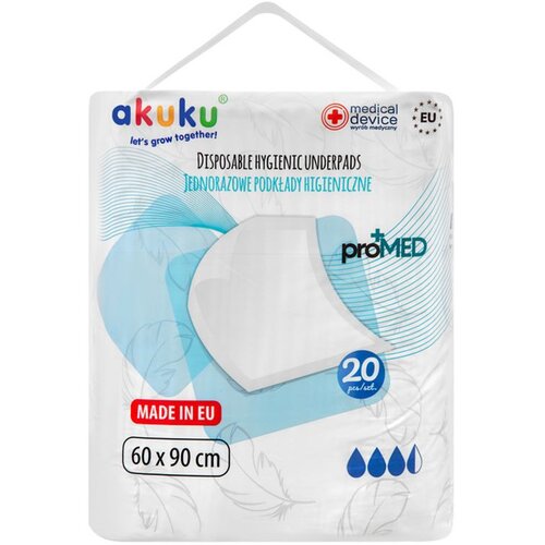 Akuku proMED jednokratne podloge 60 &amp;times; 90 cm, 20 komada Slike