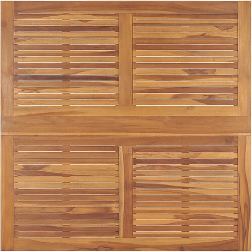  Sklopivi vrtni blagovaonski stol 110 x 110 x 75 cm od tikovine Slike