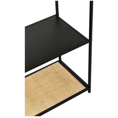 Premier Housewares Črn/v naravni barvi kovinski regal 61x179x34 cm Depok &amp;ndash; Slike
