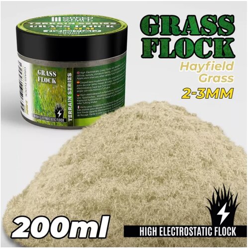 Green Stuff World grass flock - hayfield grass 2-3mm (200ml) Cene