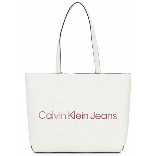 Calvin Klein Jeans Ročna torba Sculpted Shopper29 Mono K60K610276 Écru