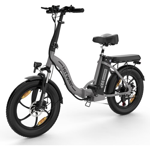 HITWAY BK6S e bike električno kolo 20&amp;quot; debelo zložljivo e-kolo, 250W/36V/12Ah baterija, 35-90km, terensko gorsko kolo s 7 prestavami, mestno e-kolo za mo&amp;scaron;ke in ženske, (21279046) Slike