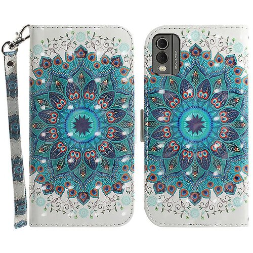 INORCO Za Nokia C32 Pattern Design Folio Cover PU usnjena torbica za telefon s stojalom in pa&amp;scaron;čkom, (22033490) Slike
