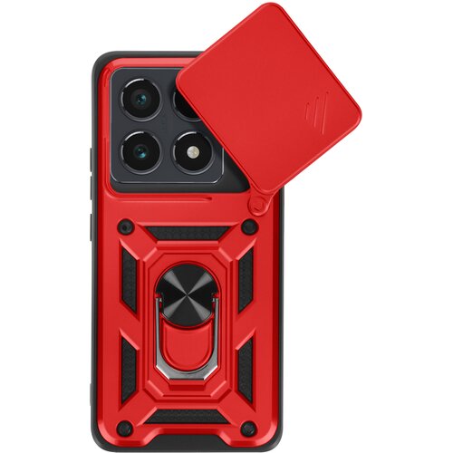 Oem Mayaxess, Ohišje za Xiaomi 14T Pro Ring Support Drsni pokrov kamere, Rdeča, (5000193370) Cene