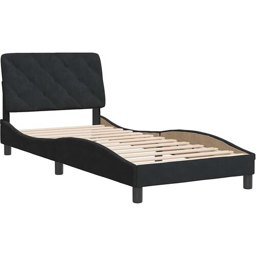  Okvir za krevet bez madraca crni 90x200 cm bar&amp;scaron;unasti Slike