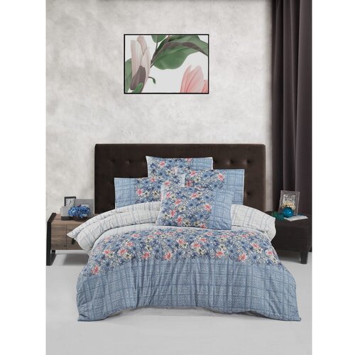 Mijolnir Alvina - Plavi, Zeleni i Roze Ranforce Set Pokrivača za Jednokrevetni Krevet Cene