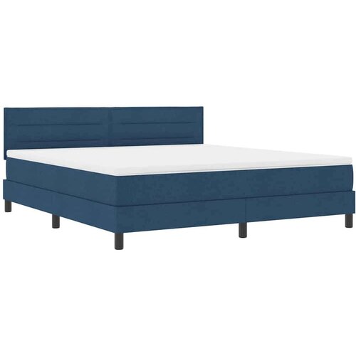 Box spring krevet s madracem Plava 180 x 200 cm tkanina Slike