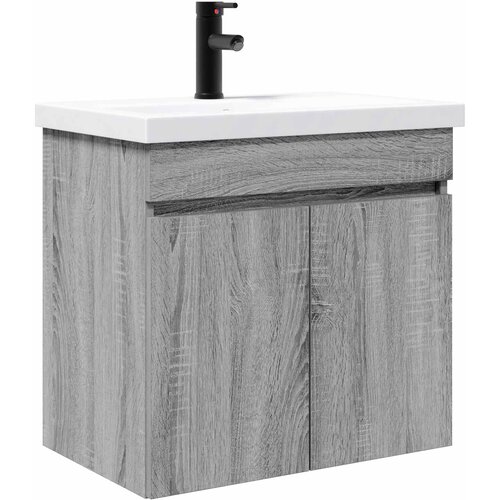 vidaXL Kopalni&scaron;ka omarica s tapo Siva Sonoma 61 x 40 x 74,5 cm, (5000246216) Cene