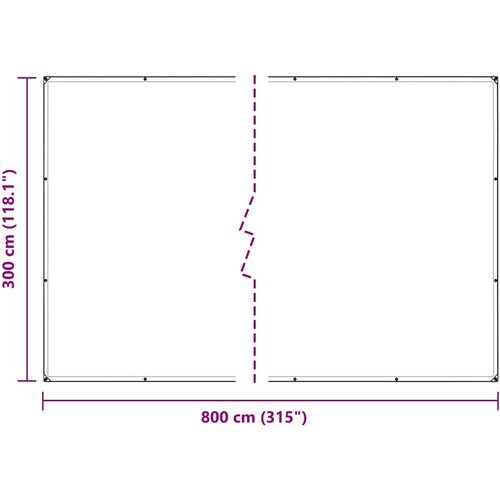  Pokrivač za biljke s u&amp;scaron;icama 3x8 m PVC Slike