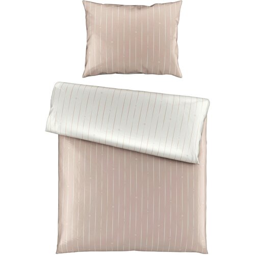 Dieter Knoll obojestranska posteljnina stripes dk 140/200 cm saten bež Cene