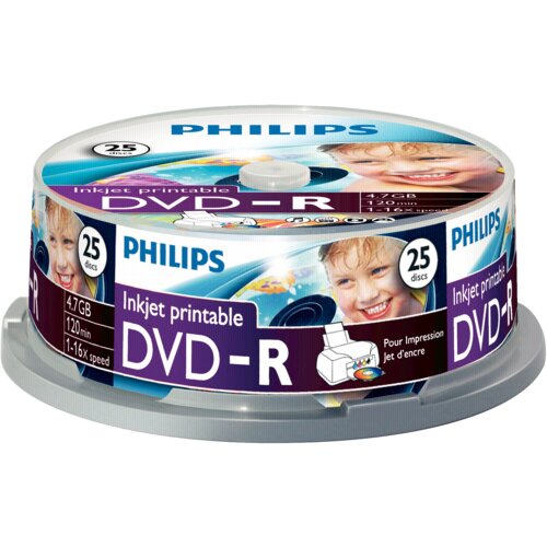 Philips 1x25 DVD-R 4,7GB 16x IW SP Slike