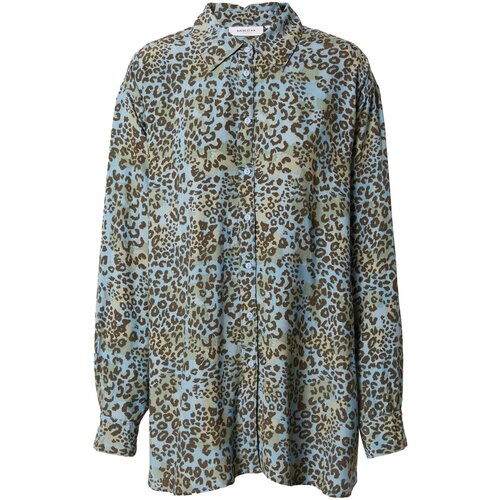 Moss Copenhagen Bluza &amp;#039;Katriana&amp;#039; svetlo modra / kaki / oliva Slike