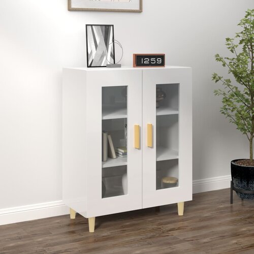 vidaXL Komoda sjajna bijela 69,5x34x90 cm od konstruiranog drvo Cijene
