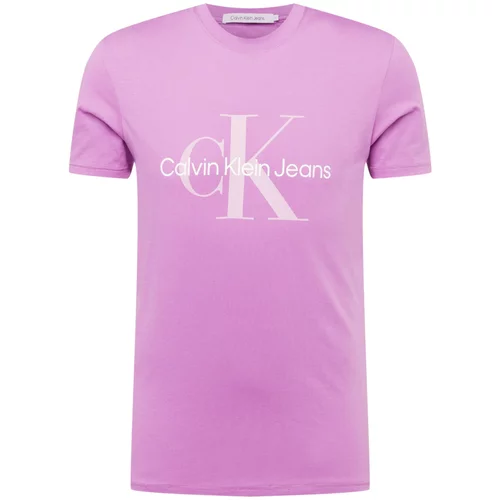 Calvin Klein Jeans Majica orhideja / roza / bela