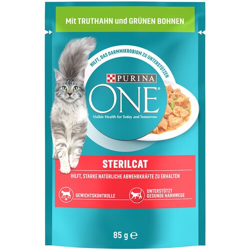 Purina One Sterilised - Puran & zeleni fižol (52 x 85 g) Cene