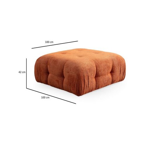 Atelier Del Sofa tabure amaris pouffe orange Slike