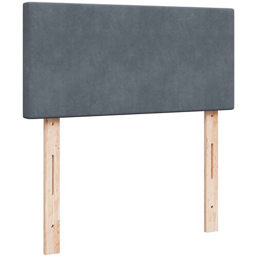 VidaXL Okvir kreveta s madracima tamnosivi 180x200cm bar&amp;scaron;unasti Slike