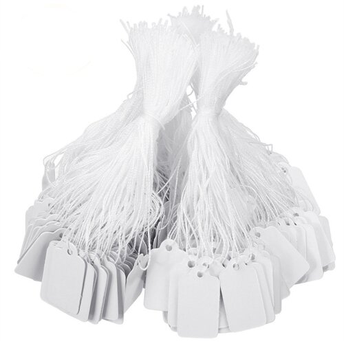 INF Papirnate nalepke/ceniki za 100 kosov z vrvico White 2,4 x 1,4 cm, (21273222) Cene