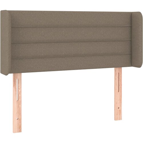 Maison Chic posteljno vzglavje - vzglavna omarica - nočna omarica z u&amp;scaron;esi taupe 93x16x78/88 cm blago, (21712632) Slike