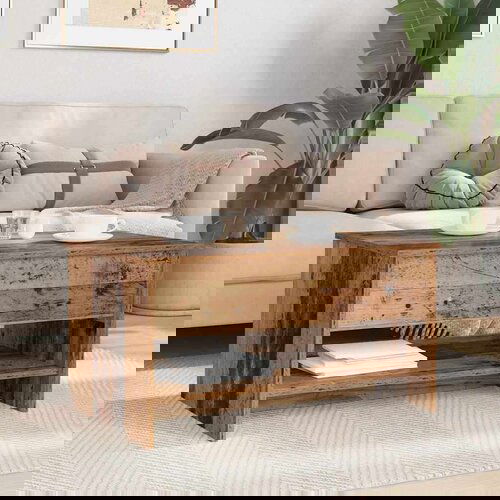 vidaXL Klubska miza Star les 80 x 50.5 x 41.5 cm Konstruiran les Cene