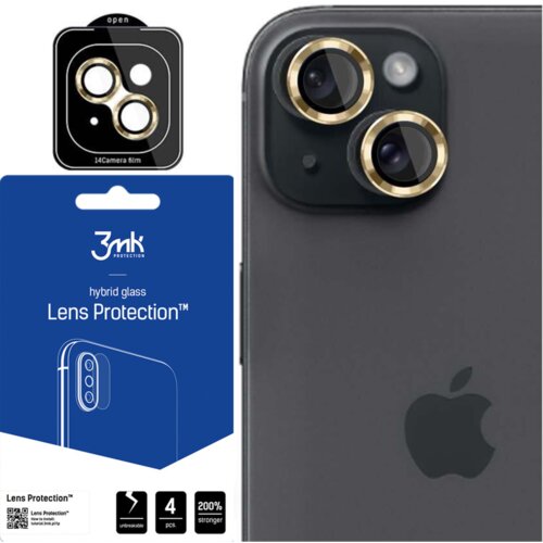 3mk ZA&amp;Scaron;ČITA LEČ PRO RUMENA FOLIJA ZA EKRAN APPLE IPHONE 15 PLUS, (21966796) Slike