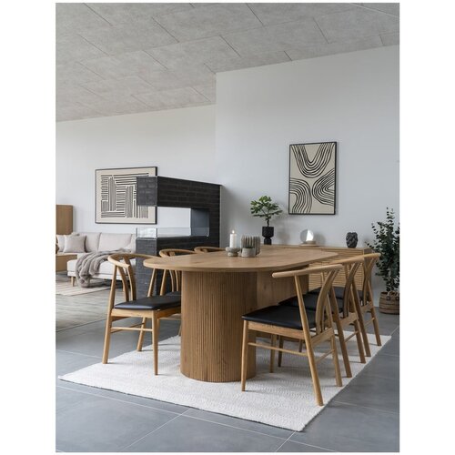 House Nordic Jedilna miza v topolovem dekorju 100x210 cm Boavista &amp;ndash; Slike