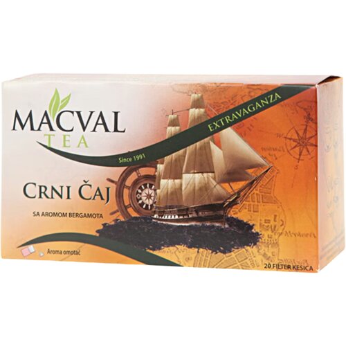 Macval crni čaj sa aromom bergamota 40g Cene