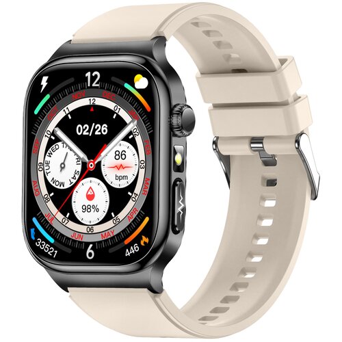 INF 2.04-palčna AMOLED pametna ura visoke ločljivosti s spremljanjem zdravja Beige, (5000129872) Cene