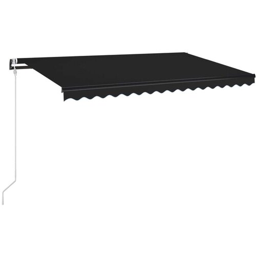  Automatska tenda sa senzorom za vjetar LED 400x350 cm antracit Slike