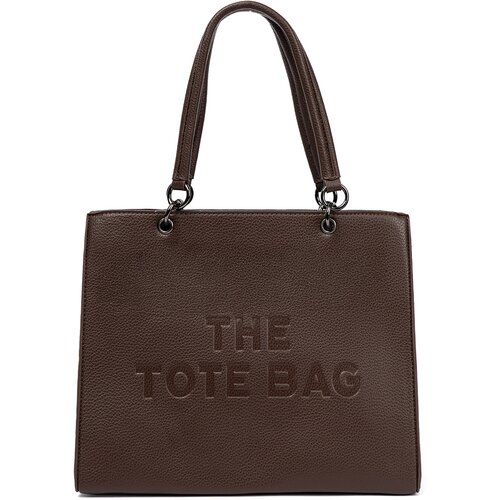Shelvt Coffee shopper bag with embossed inscription Slike