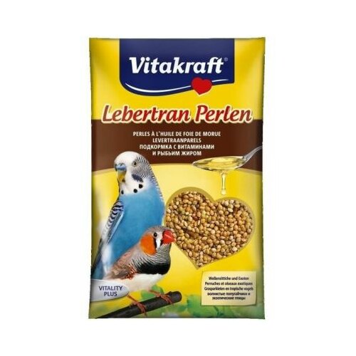 Vitakraft bird perle za tigrice riblje ulje 20g dodatak ishrani za ptice Slike