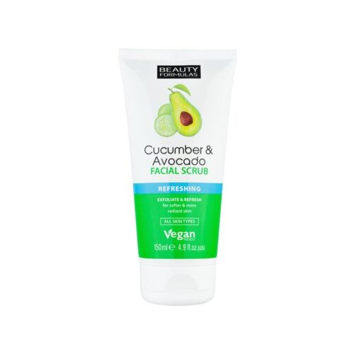 Beauty Formulas Cucumber & Avocado piling za lice 150 ml Cene