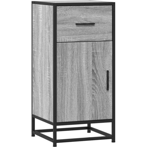 vidaXL Komoda siva sonoma 35,5x35x76 cm inženirski les in kovina, (5000217833) Cene