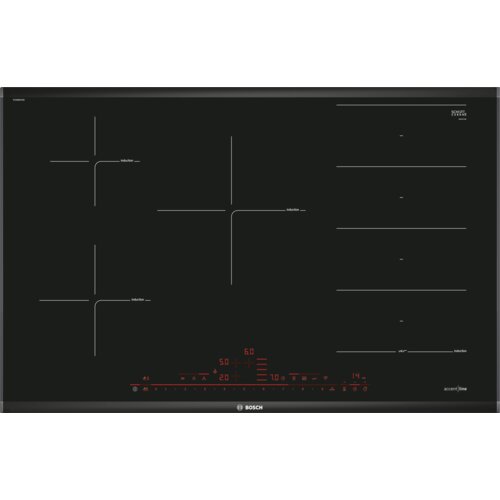Bosch Series 8, Flex induction hob, 80 cm, Black, surface mount with frame, PXV895DV5E Cene