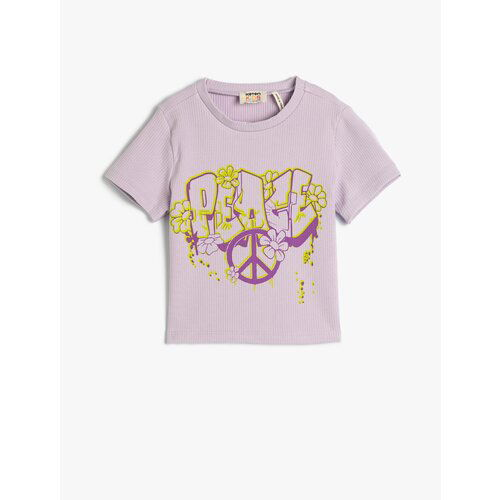 Koton T-Shirt - Lilac - Regular fit Cene