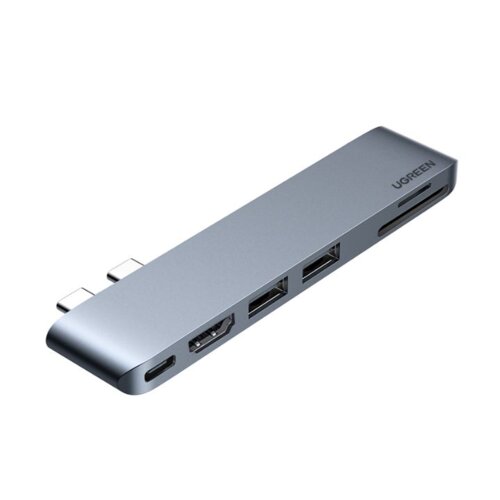 Ugreen 80856 priključna stanica i replikator porta za prijenosno računalo 2 x USB 3.2 Gen 2 (3.1 Gen 2) Type-C Aluminij Slike